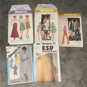 SIMPLICITY Vintage Miss sewing patterns